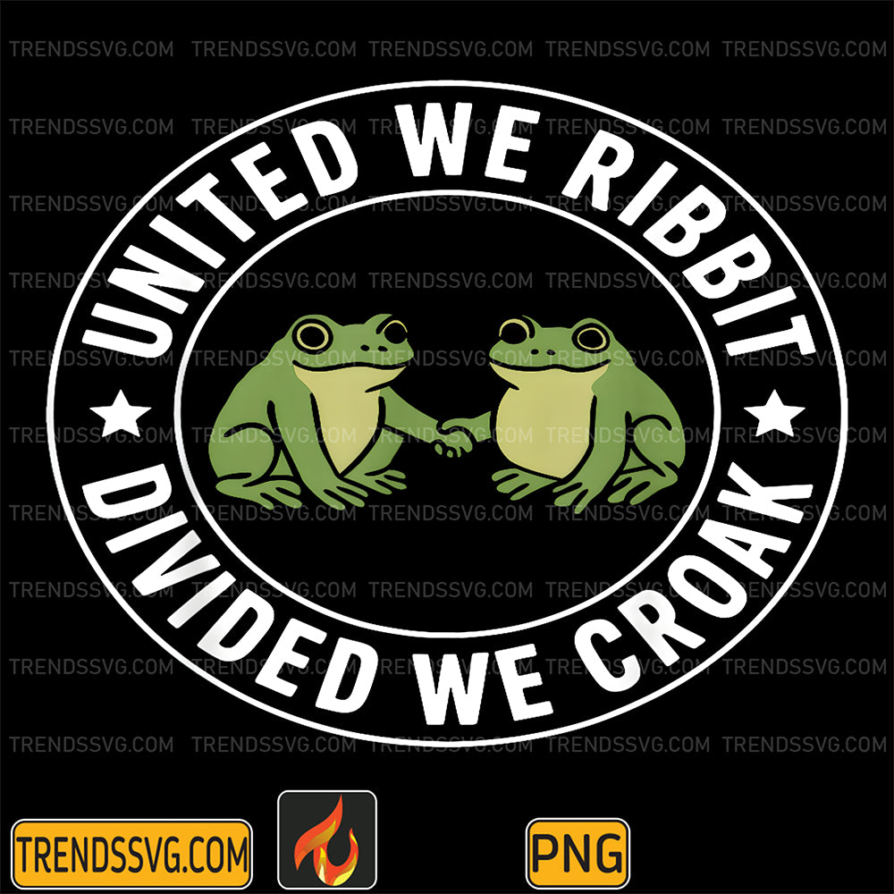 United-We-Ribbit-Divided-We-Croak-Frogs-Against-Fascism-Png