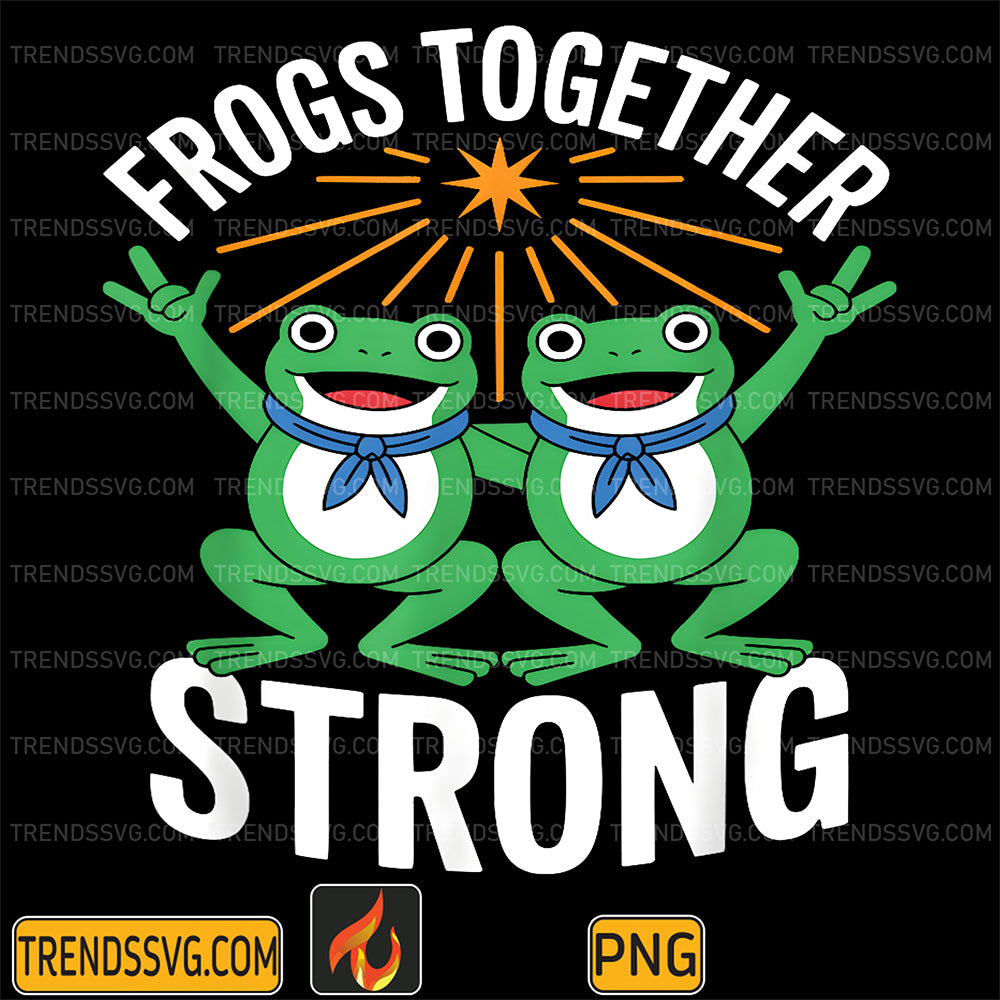 Vintage-Frogs-Strong-Resist-Portland-Frog-Protest-Png
