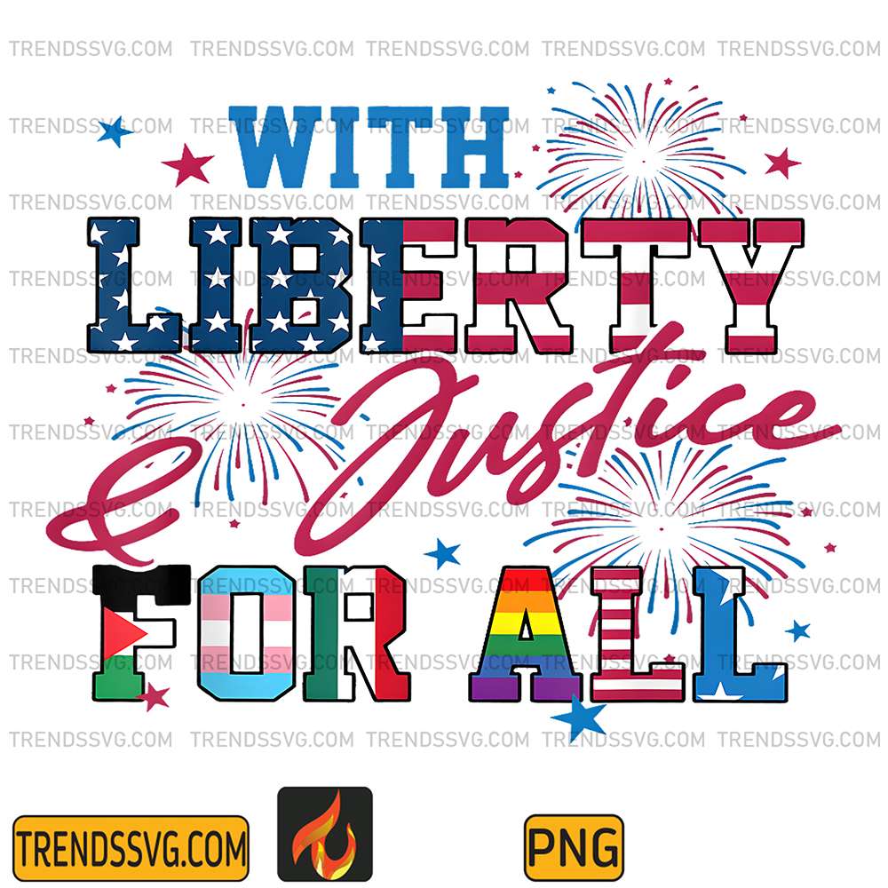 With-Liberty-And-Justice-For-All-Human-Rights-LGBT-Png