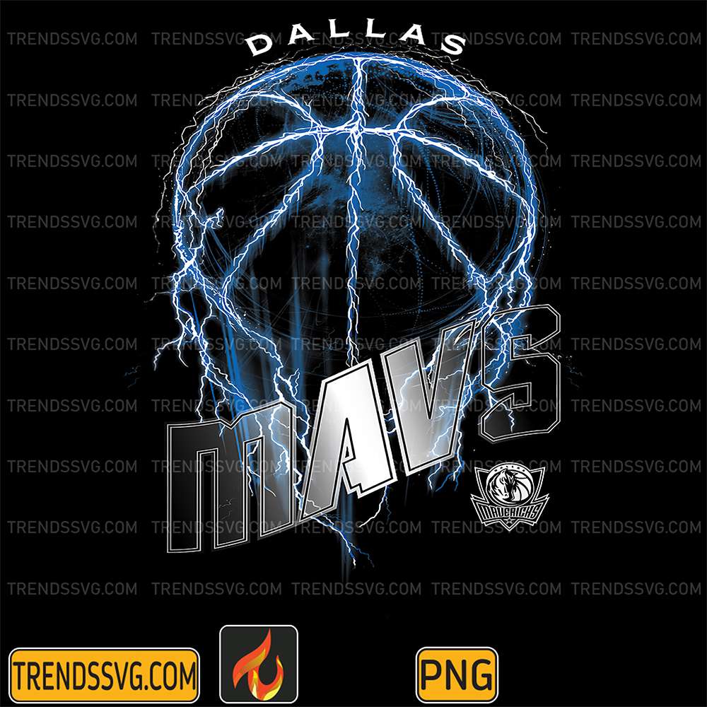 dallas-mavericks-nba-basketball-lightning-bolt-png
