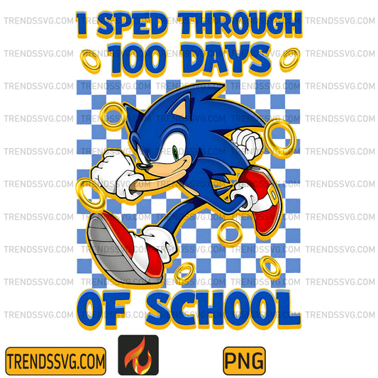 100DaysofSchoolSonicPng