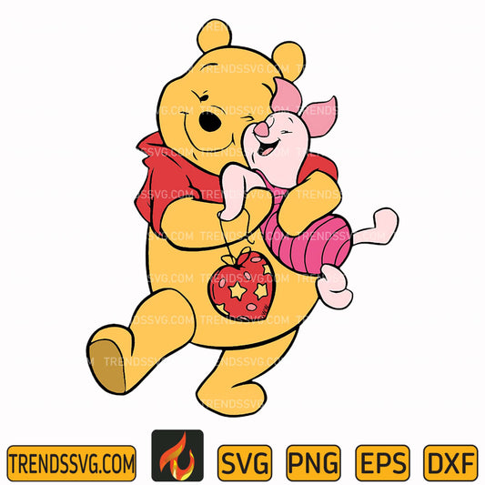 Pooh and Piglet Svg