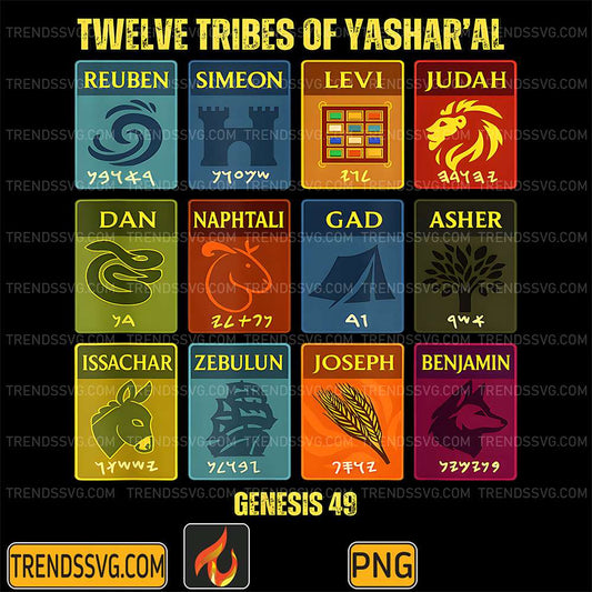 12-Twelve-Tribes-Of-Yashar-al-Hebrew-Israelite-Judah-Png