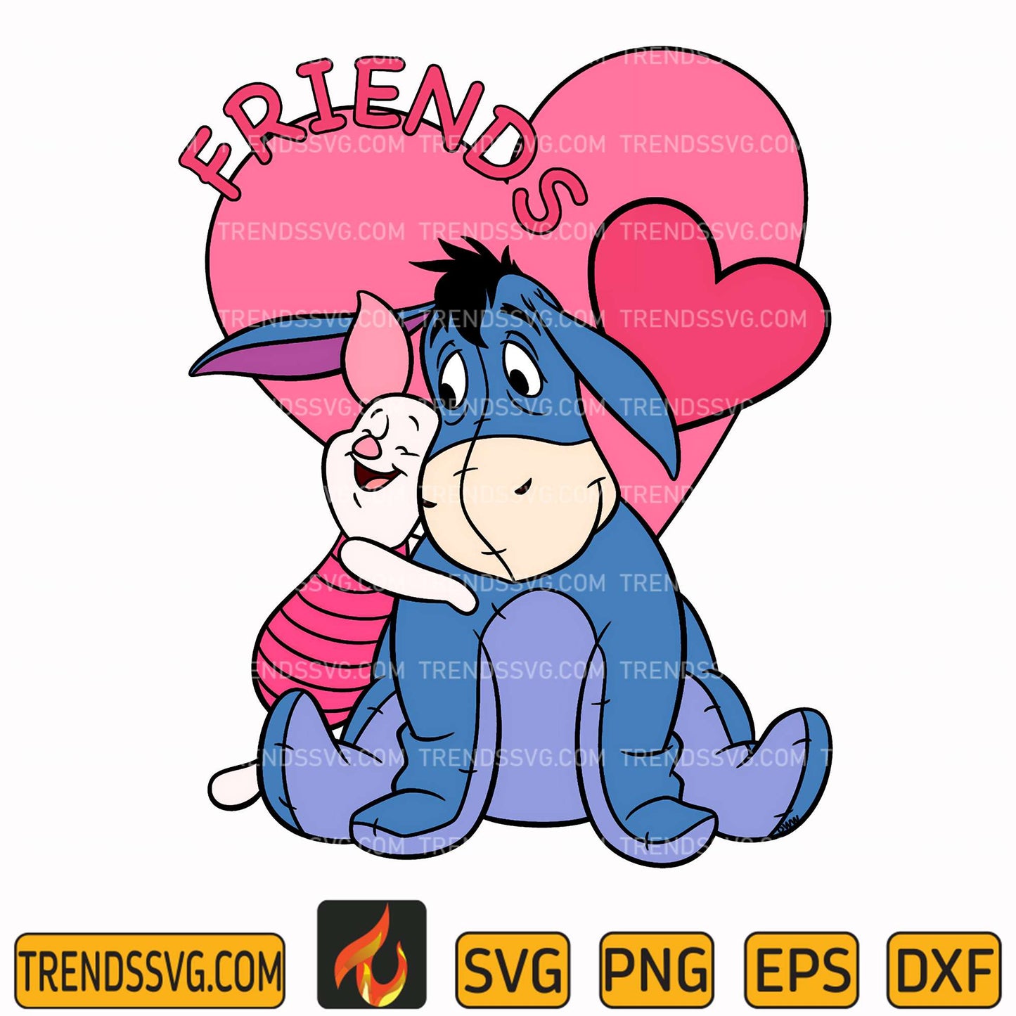 Pooh and Friends Svg