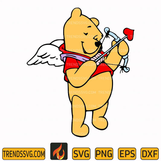 Winnie the Pooh Cupid Svg TRENDSSVG