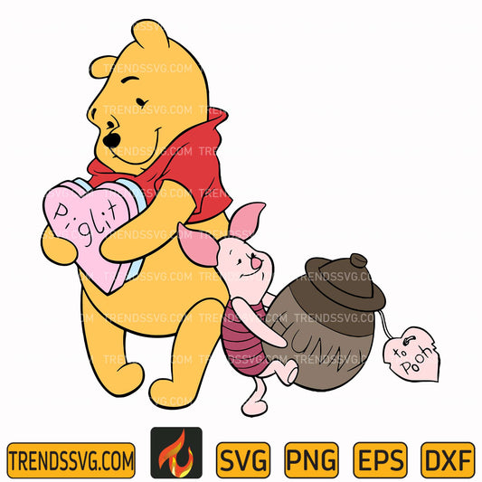 Winnie the Pooh and Friends Svg