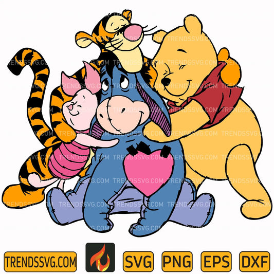 Winnie The Pooh and Friends Svg TRENDSSVG