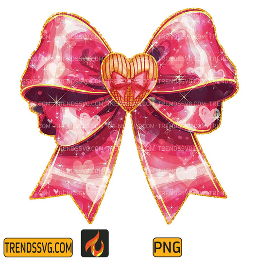 Heart Coquette Bow Png