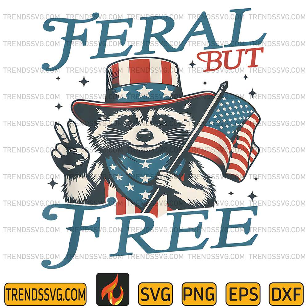 4th-Of-July-Boys-Feral-But-Free-Raccoon-Svg