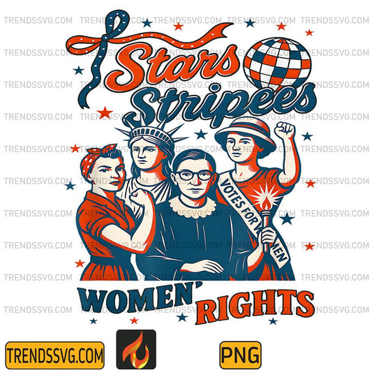4th-Of-July-Feminist-Stars-Stripes-And-Women-s-Rights-Png