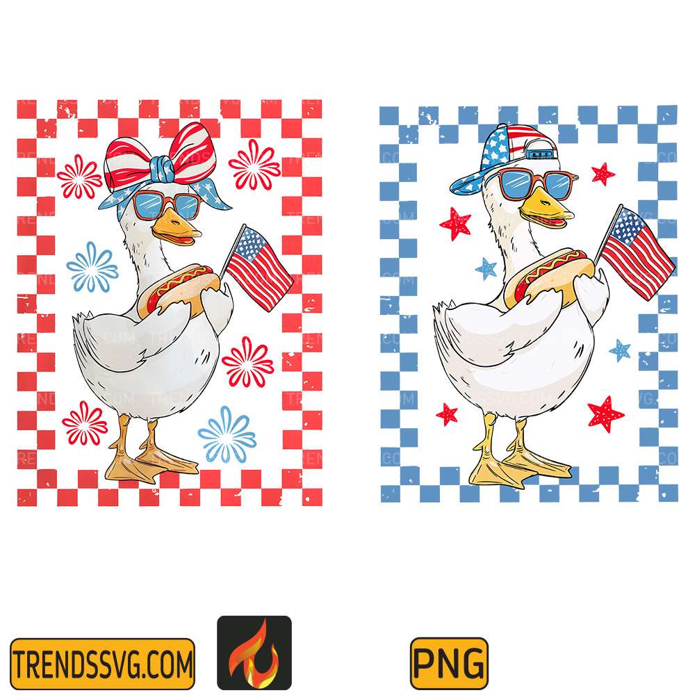 4th-Of-July-Goose-Boy-Girl-Png