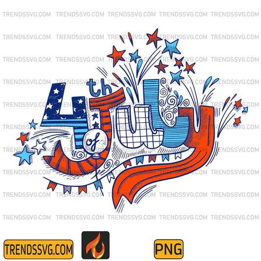 4th-Of-July-Typography-Png