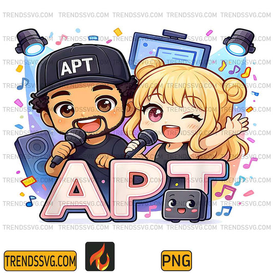 APT-Buddies-Karaoke-Night-Chibi-Duo-Celebration-Png