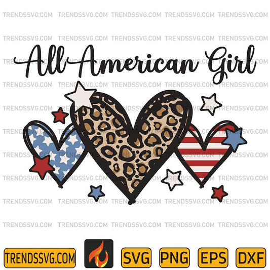 All-American-Girl-4th-Of-July-Svg