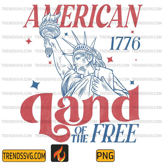 America-1776-Land-Of-The-Free-Png