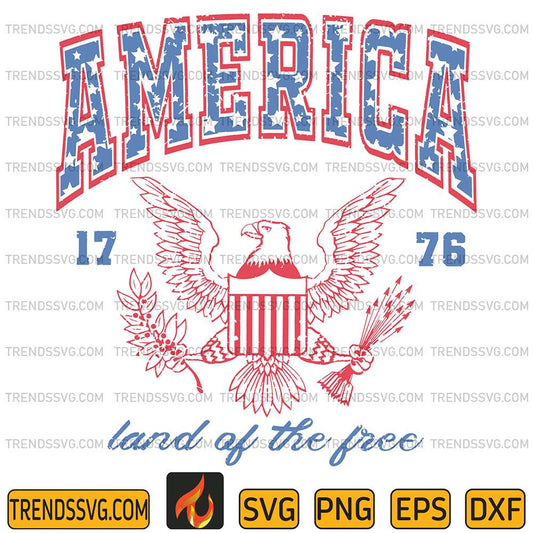 America-1776-Land-Of-The-Free-Svg