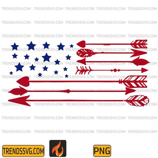 America-Flag-Arrows-4th-Of-July-Png