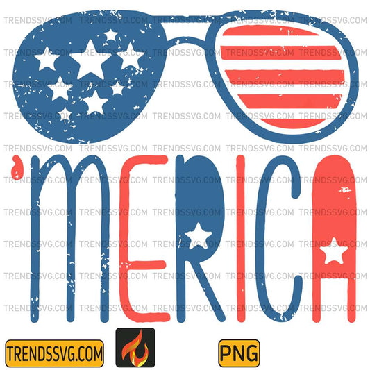 America-Flag-Glasses-4th-Of-July-Png