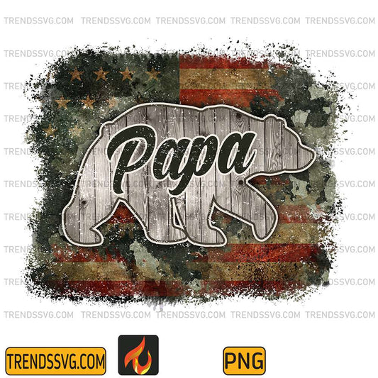 America-Flag-Papa-Bear-Png