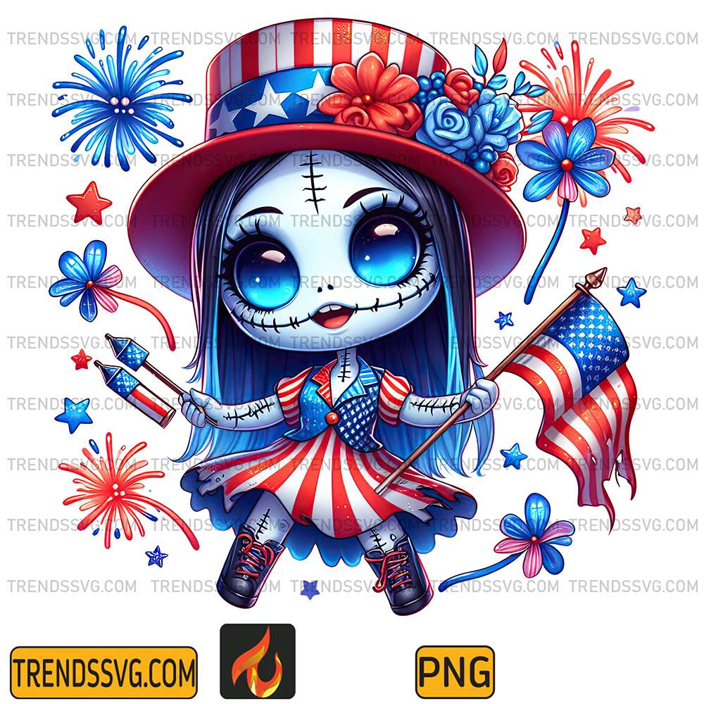 America-Sally-4th-Of-July-Png