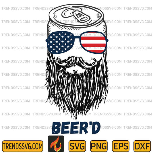 America-Sunglasses-Beer-d-Svg