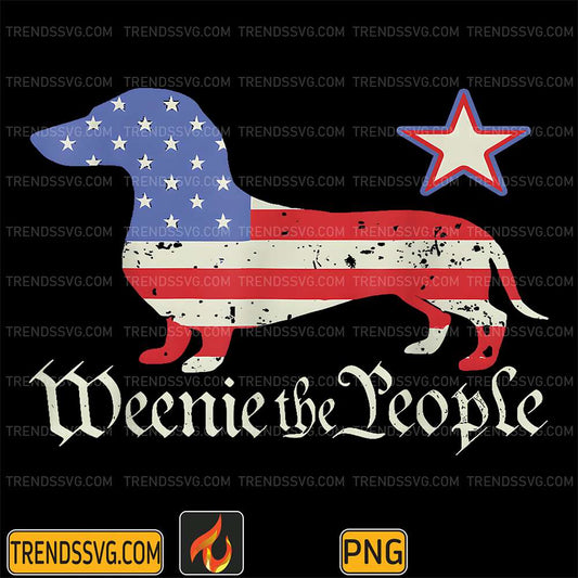 American-4th-Of-July-Dachshund-Lover-Weenie-The-People-Png