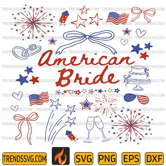 American-Bride-4th-Of-July-Wedding-Engagement-Svg