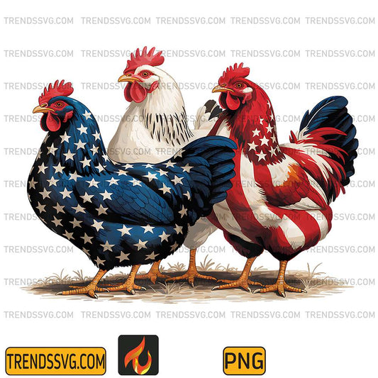 American-Flag-Rooster-Independence-Day-4th-of-July-Png