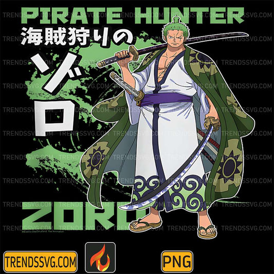 Anime-Pirate-Hunter-Zoro-Png