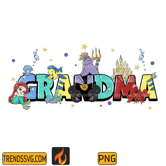 ArielPrincessGrandmaPng_1