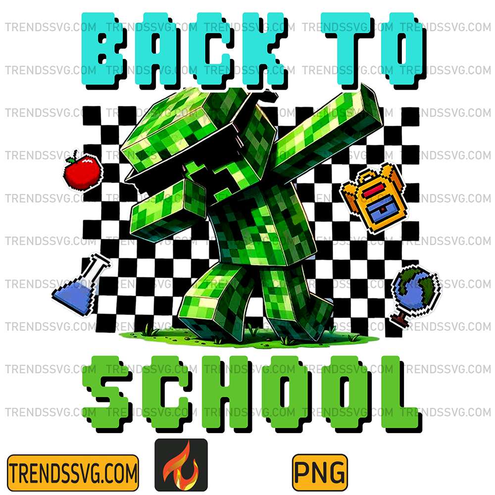 Back-To-School-Minecraft-Gamer-Png