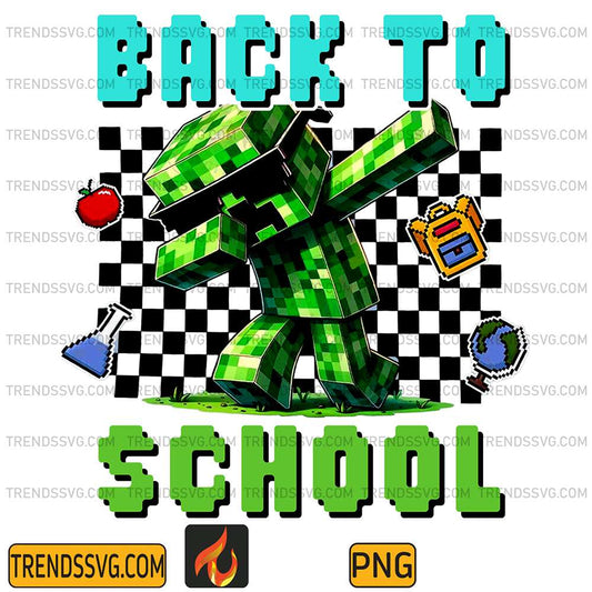 Back-To-School-Minecraft-Gamer-Png