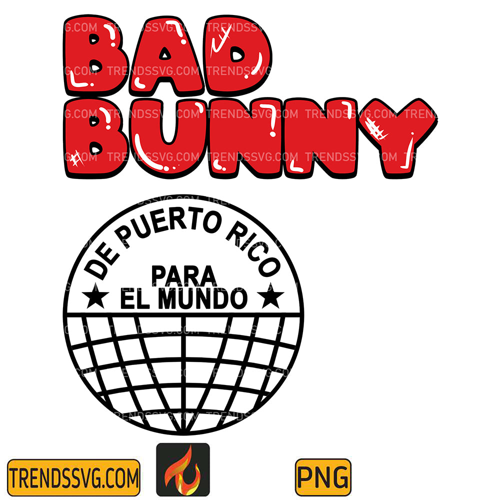 BadBunnyDePuertoricoParaElMundoPng