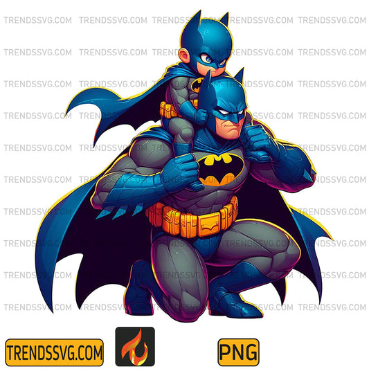 Batman-Dad-And-Son-Png