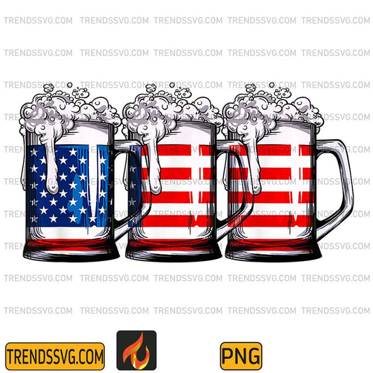 Beer-America-Flag-4th-Of-July-Png