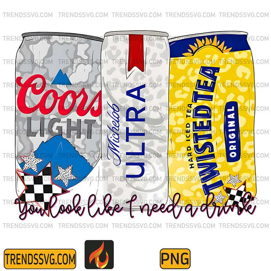 Beer-You-Look-Like-I-Need-A-Drink-Png