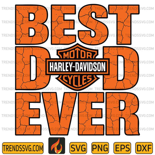 Best-Dad-Ever-Motor-Harley-Davidson-Cycles-Svg