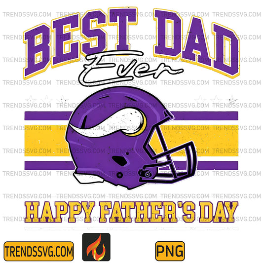 BestDadEverHappyFathersDayMinnesotaVikingsPng