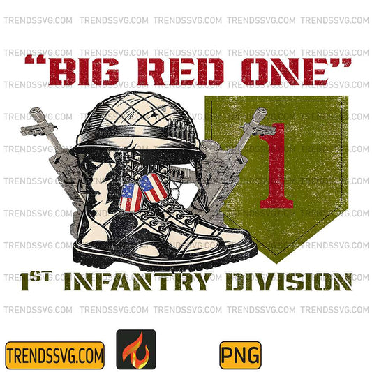 Big-Red-One-Veteran-1st-Infantry-Division-Png