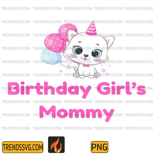 Birthday Girl's Mommy Family Png TRENDSSVG