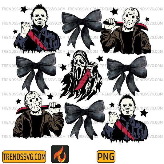 Black-Bow-Horror-Movie-Characters-Halloween-Png