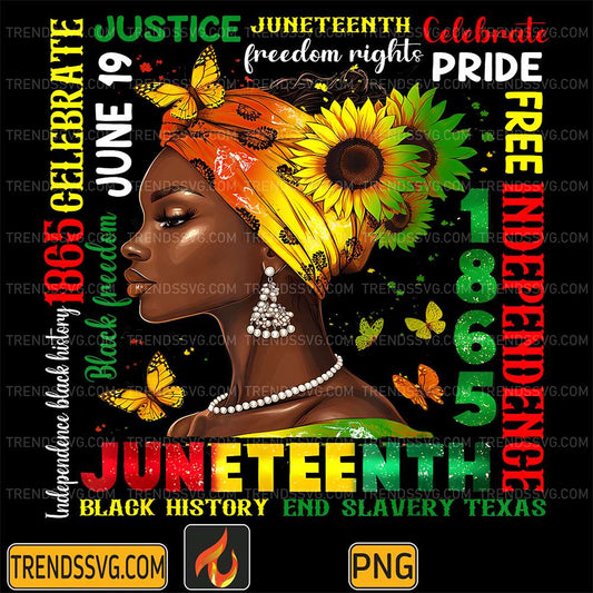 Black-Women-Juneteenth-1865-Celebrate-Black-History-Pride-Png