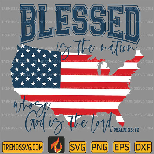 Blessed-Is-The-Nation-Whose-God-Is-The-Lord-Svg
