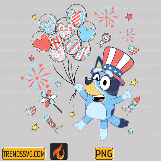 Bluey-4th-Of-July-Png