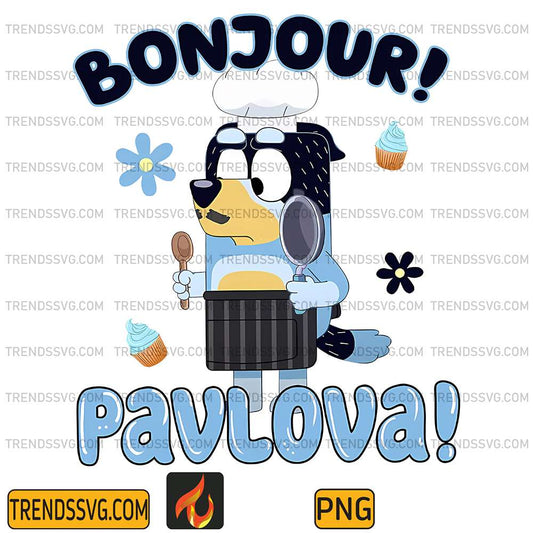 Bluey-Bandit-Dad-Bonjour-Pavlova-Png
