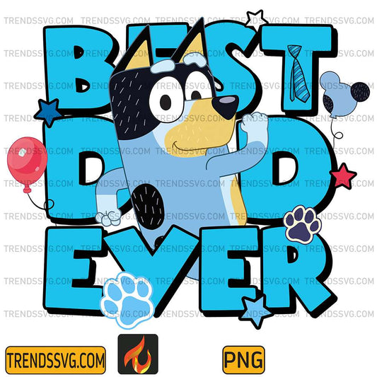 Bluey-Best-Dad-Ever-Png