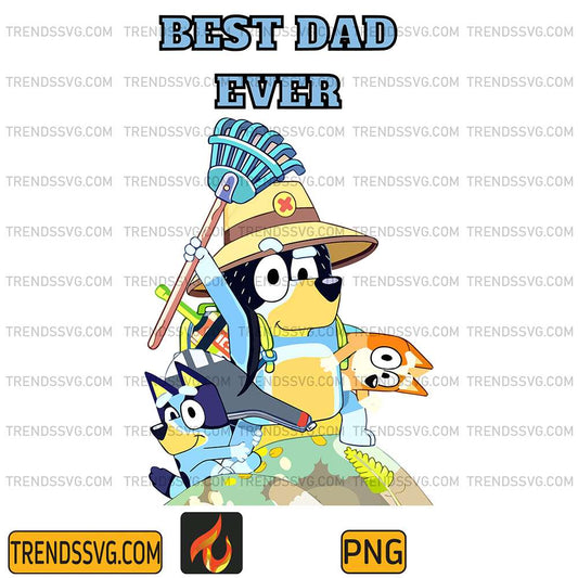 Bluey-Dad-Best-Dad-Ever-Best-Png