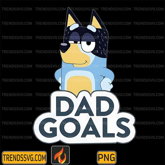 Bluey-Dad-Goals-Png