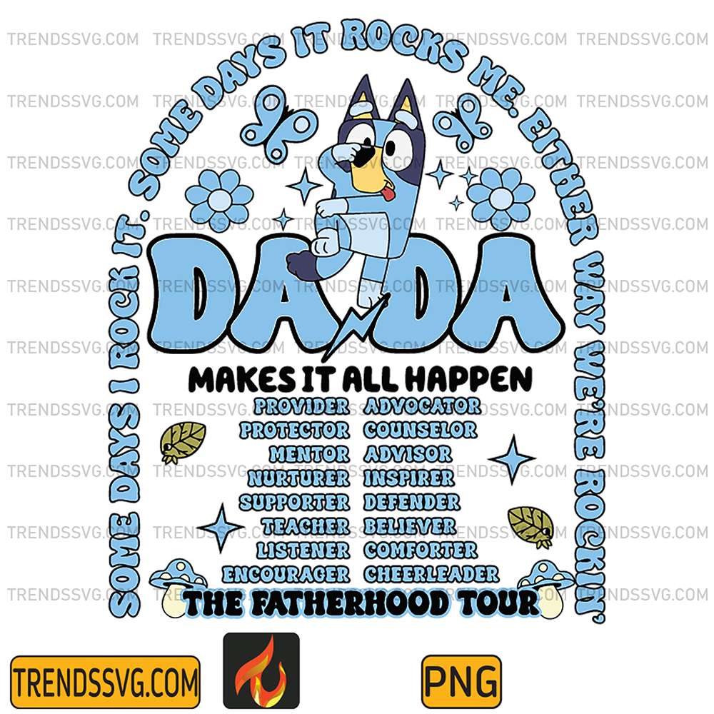 Bluey-Dada-The-Fatherhood-Tour-Png