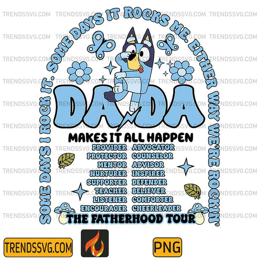 Bluey-Dada-The-Fatherhood-Tour-Png